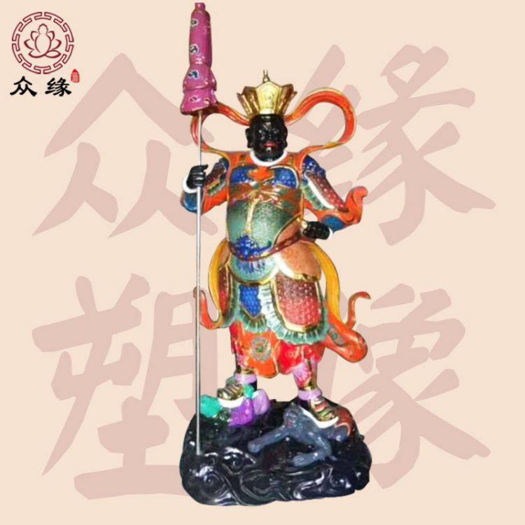 手工雕刻四大***树脂雕像 东南西北***神像 四大金刚魔家四将彩像