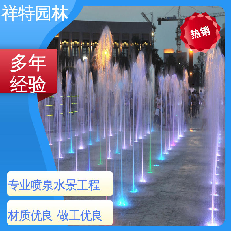 祥特园林 款式多样 程控喷泉 公园水景设备 颜色绚丽