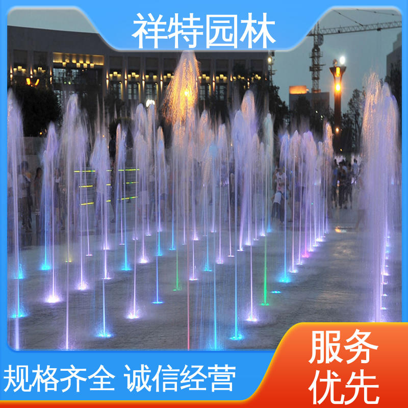 款式多样 水景工程施工 DMX512喷泉 颜色绚丽 祥特园林