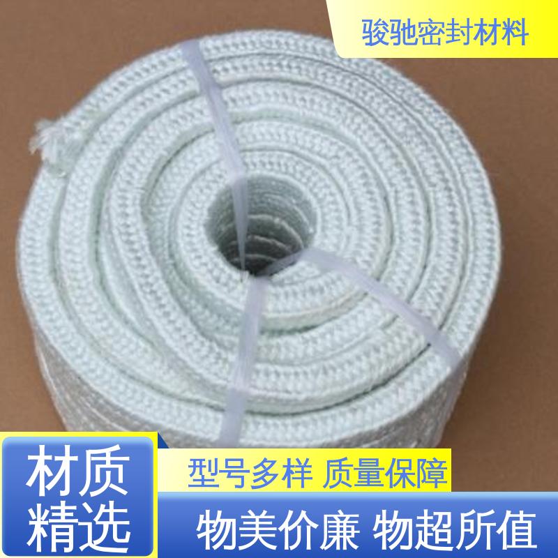 骏驰密封材料 生产厂家 玻璃纤维盘根 用于弱酸介质
