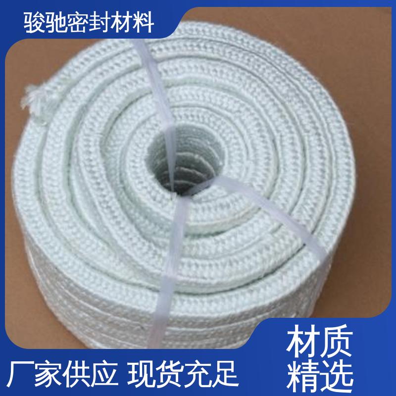 骏驰密封材料 用于弱酸介质 厂家供应 玻璃纤维盘根