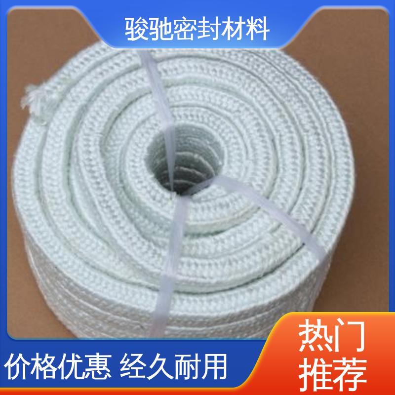 批发供应 用于工业设备 纯玻璃纤维盘根 骏驰密封材料