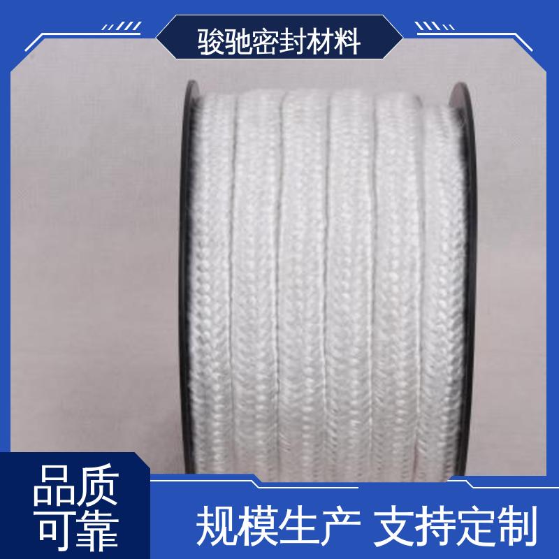 骏驰密封材料 纯玻璃纤维盘根 用于弱酸介质 批发供应