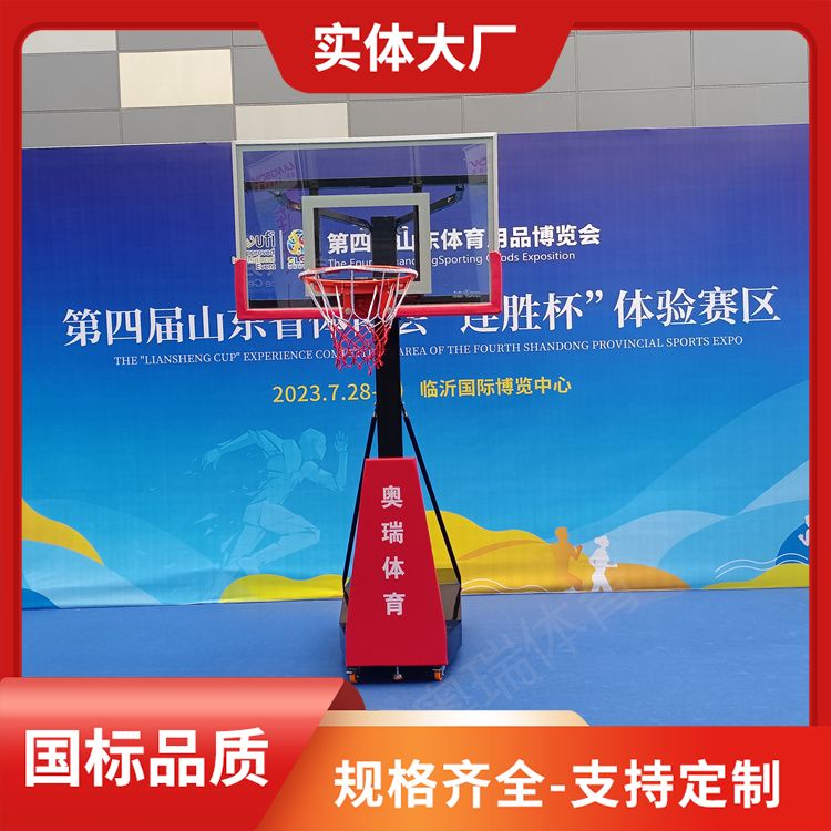 一件代发篮球架厂家 表面处理工艺静电喷塑 可移动 发货快