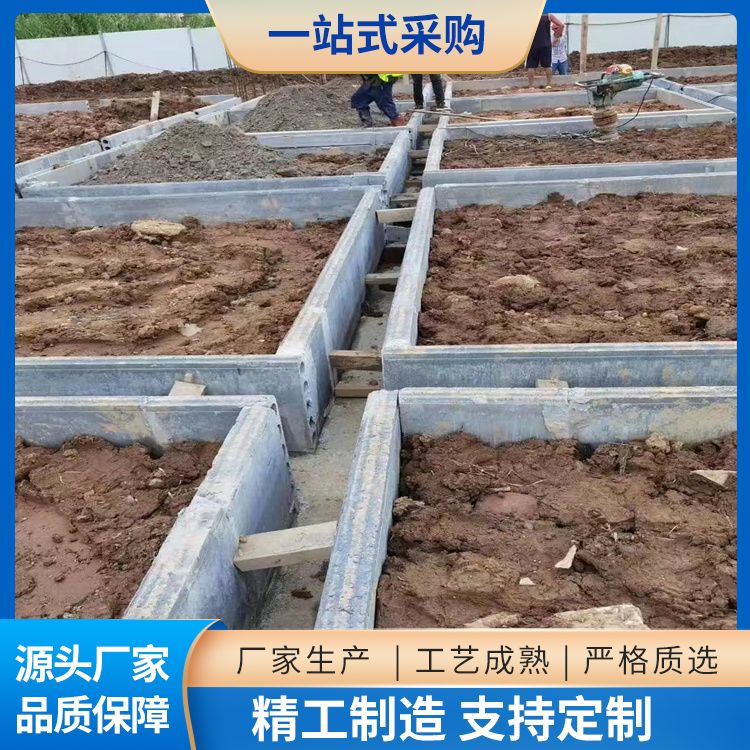  基础砖胎膜挡土板批发 强度6 替代传统砌筑 抗震好 安装方便