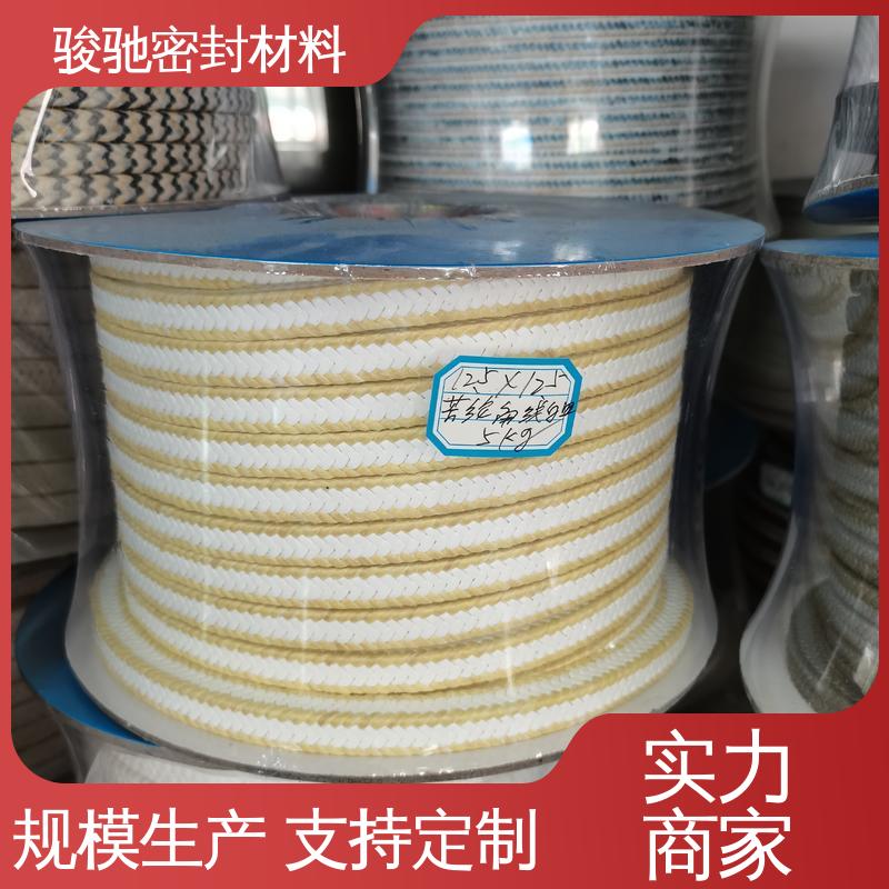 芳纶角线黑四氟盘根 污水处理设备用 厂家生产 骏驰密封材料