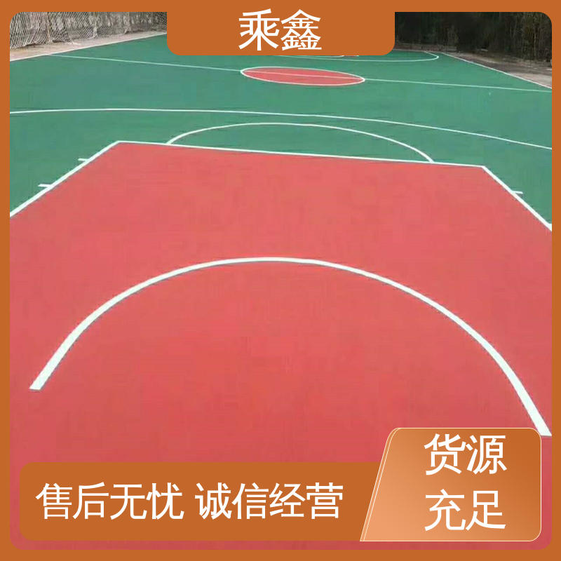 乘鑫 羽毛球场地坪漆施工 质地坚实 耐药品性佳 全国供应 源头厂家