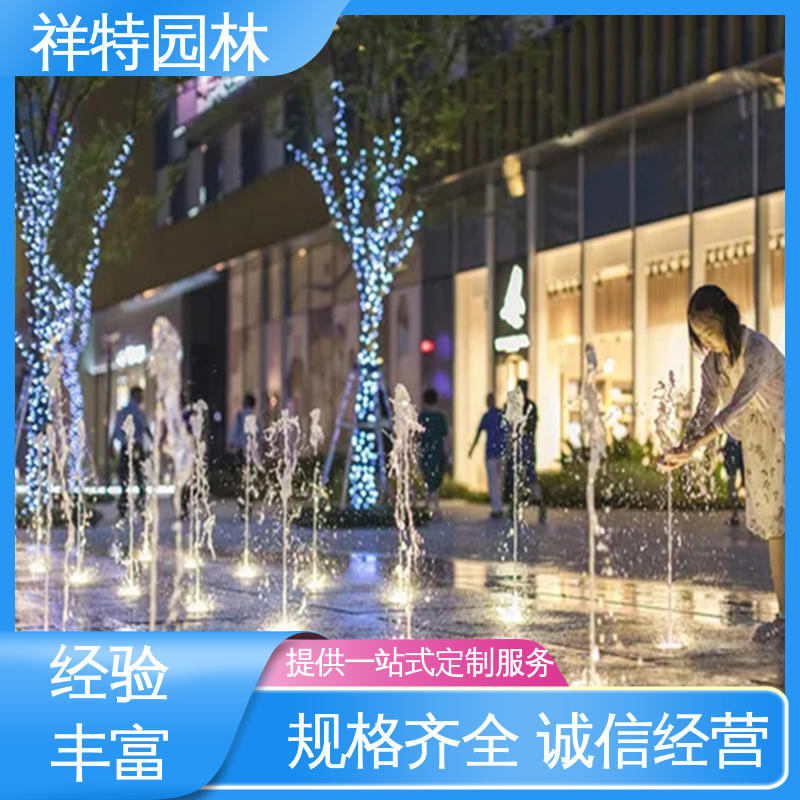 祥特园林 贴心售后 大型广场水幕景观 远程指导 专业音乐喷泉厂家