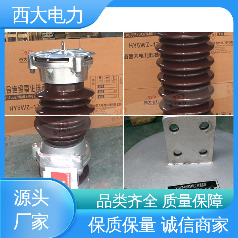 西大电力 35KV 安全稳定 支持定制 陶瓷外套避雷器