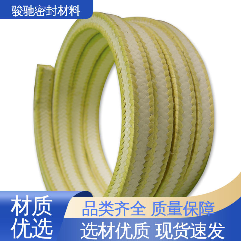 骏驰密封材料 芳纶角线四氟盘根 炉门炉窑专用 非标定做