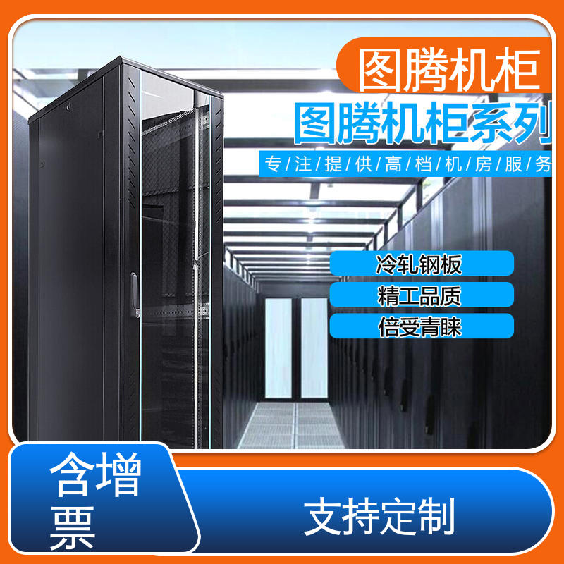 标准19英寸 支持定制 G26642 黑色 一体化机柜 图腾TOTEN