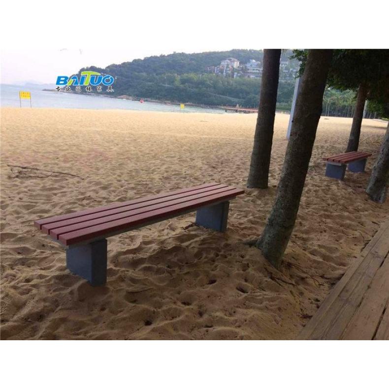 百拓防腐户外景观坐凳防水室外座凳供应露天园林长凳定制