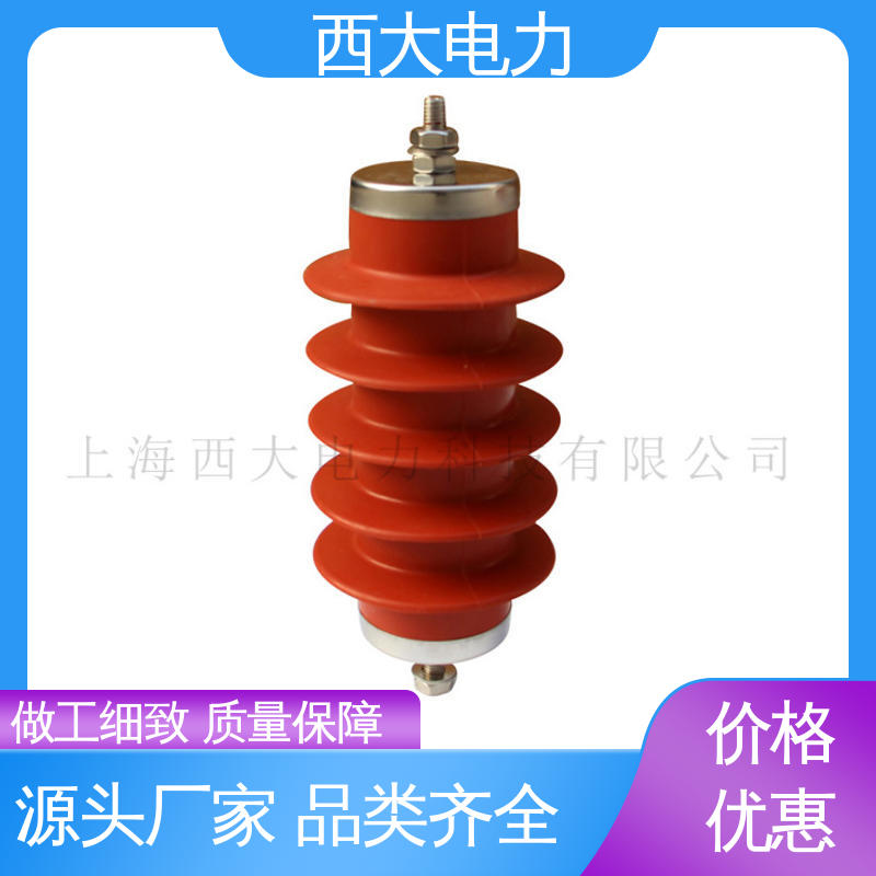 西大电力 氧化锌高压陶瓷避雷器 HY5WS-13/36 体积小 重量轻