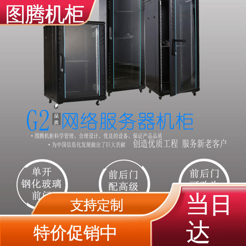 图腾TOTEN 全国一件代发 设备机柜 G26642 黑色 机房专用