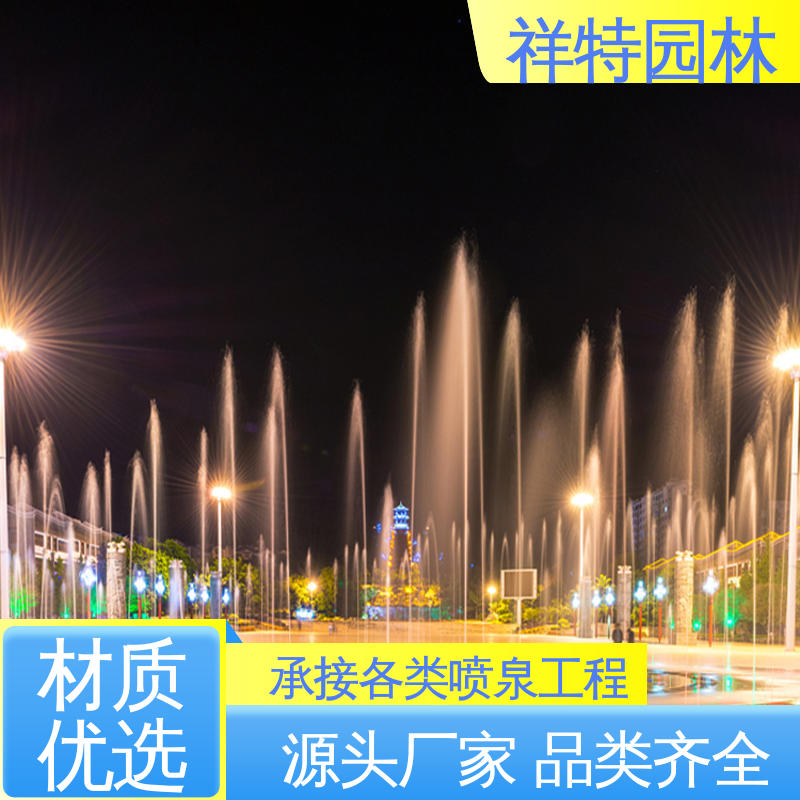 工艺精良 水景工程施工 款式多样 景区音乐喷泉水秀 祥特园林