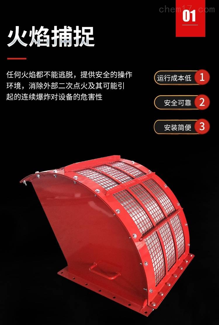 除尘器泄压泄爆口 无焰泄放装置