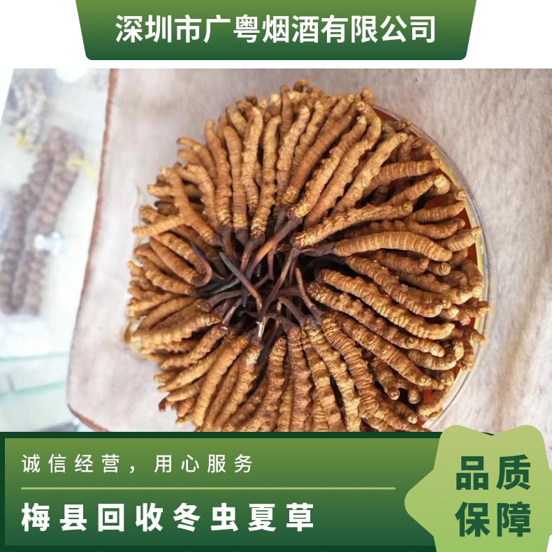 梅县回收冬虫夏草 长期回收礼盒装虫草商家 大朗收购茅台酒 洋酒 红酒
