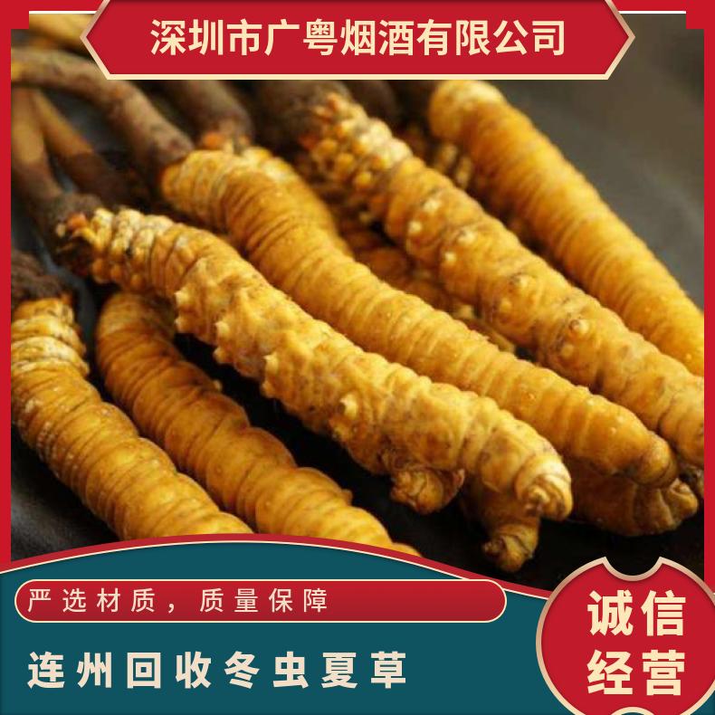 连州回收冬虫夏草价格 哪里回收虫草燕窝茅台酒洋酒 高价收购虫草