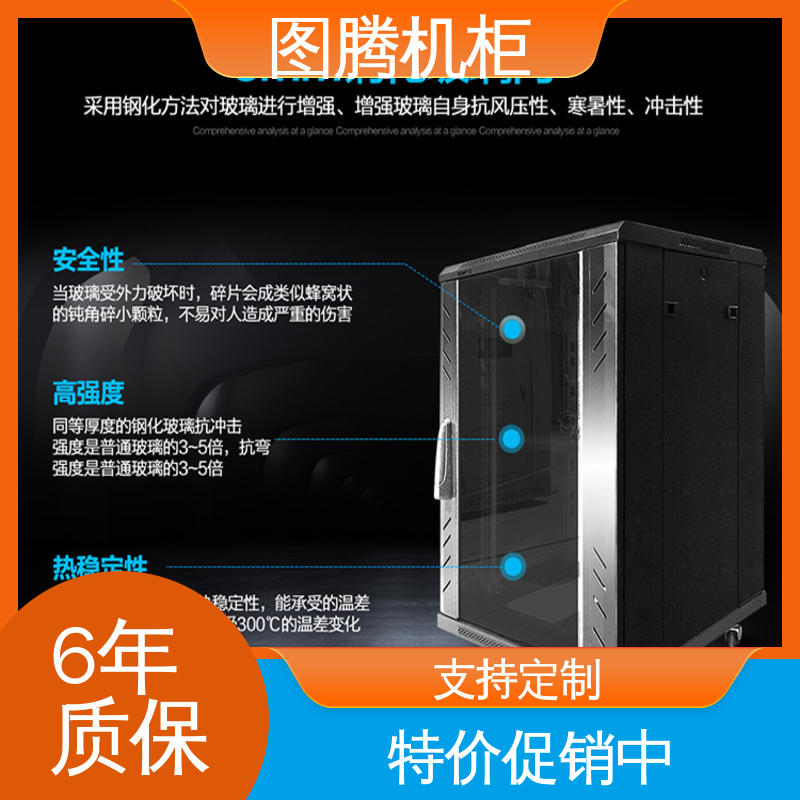 图腾TOTEN G26642 黑色 24U机柜 支持定制 标准19英寸