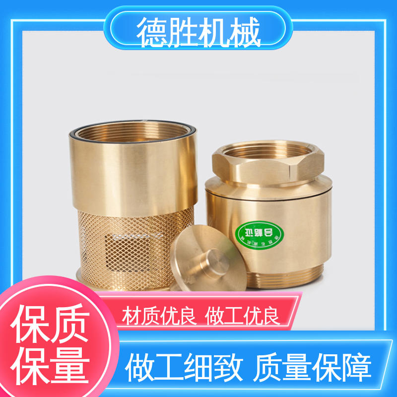 支持定制 现货速发 防止管路液体回流 铜过滤网 加油站底阀 德胜