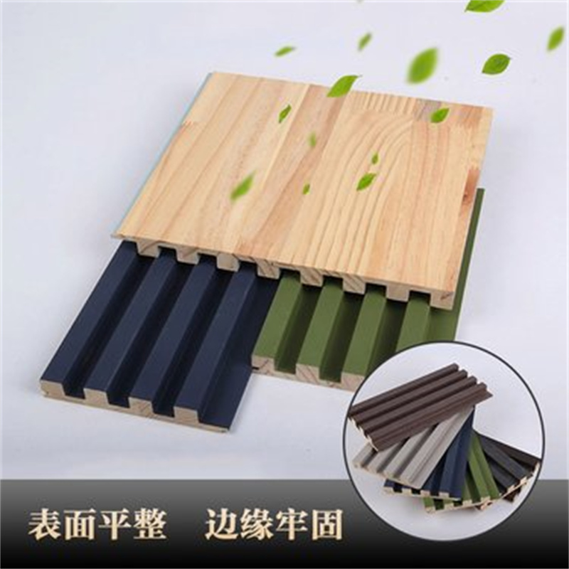 泊镁特 百种花色规格定制 B1级阻燃 实木背景墙格栅板 厂家批发直售