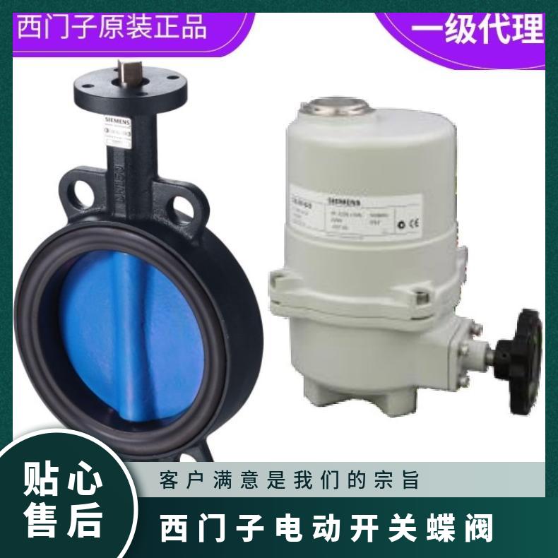 西门子蝶阀VKF42.200 SIEMENS 对夹 电子 连接件 铸铁 -1080度水