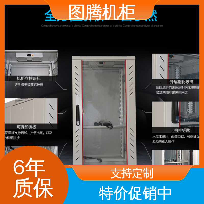 机房机柜 标准19英寸 支持定制 G28042 图腾TOTEN