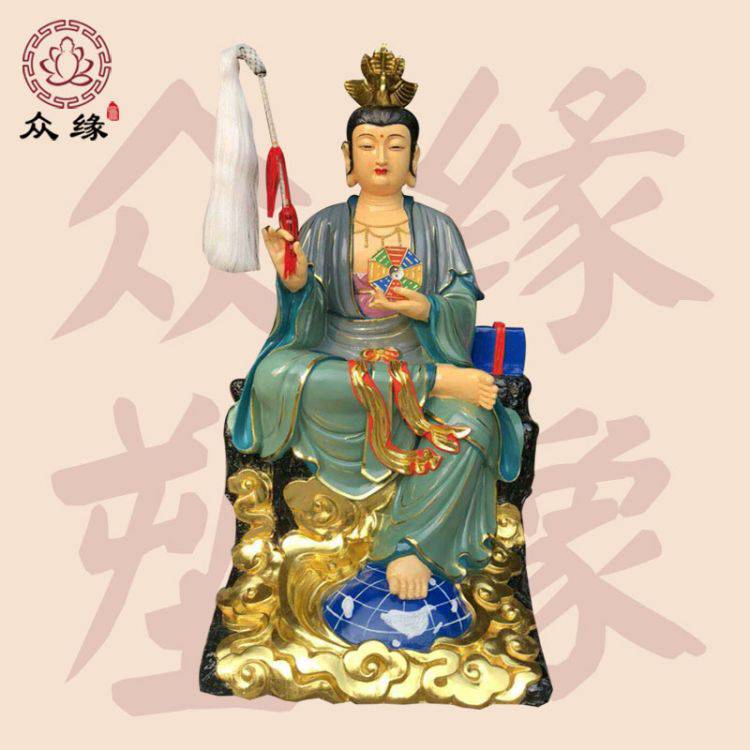 彩绘地母娘娘神像 大地之母 地母元君 后土夫人佛像