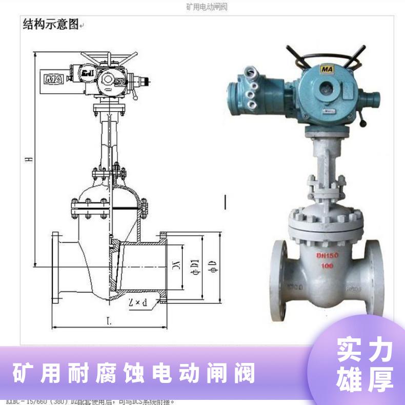 隔爆电动闸阀MZ941H-64矿用 其他博尔 法兰 ZB/QBDZBDQB