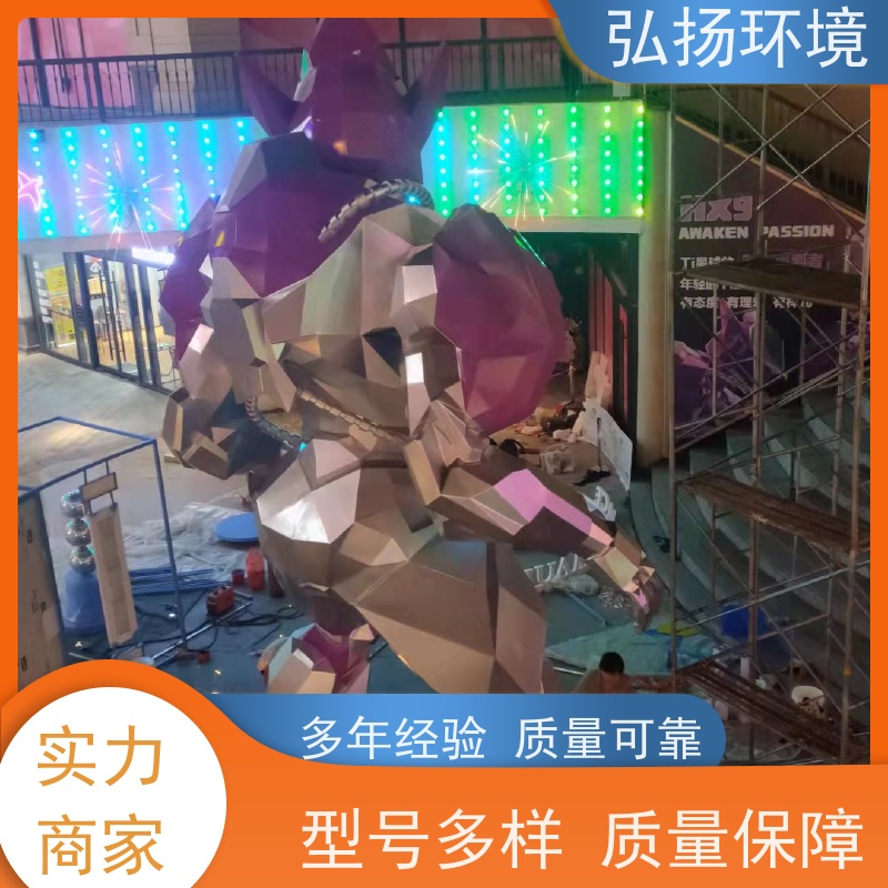 弘扬环境艺术 上门安装 玻璃钢雕塑摆件定制 景观工程