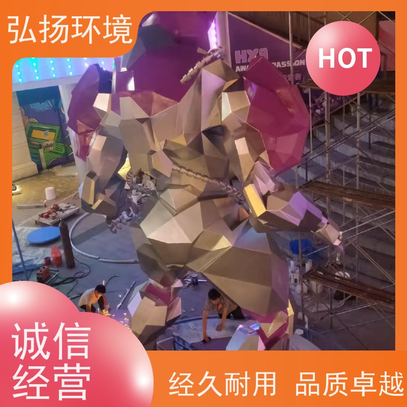 弘扬环境艺术 景观工程 来图定制 仿铜人物玻璃钢雕塑