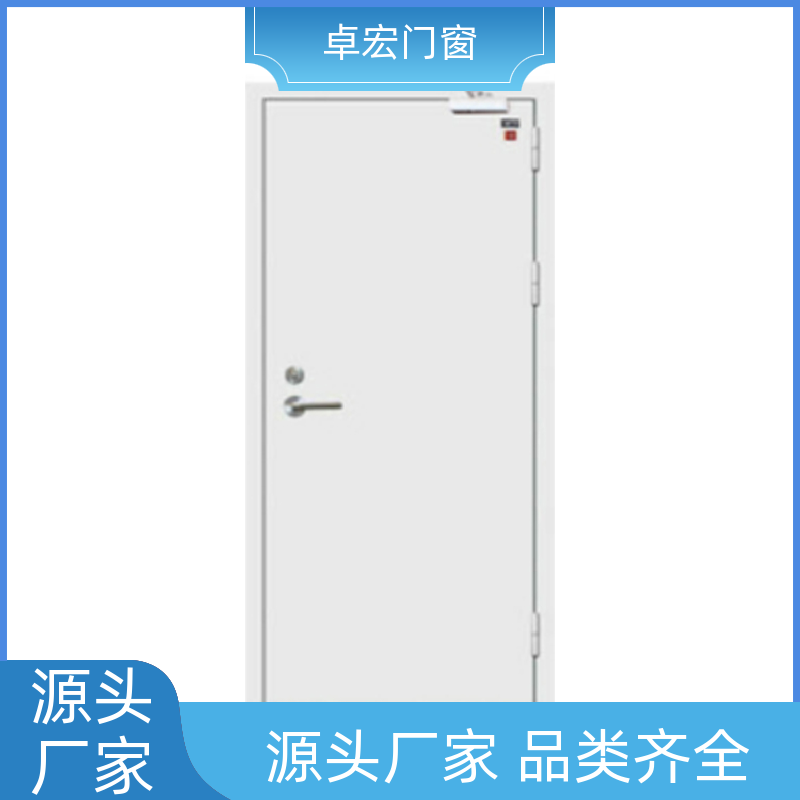 卓宏门窗公共场所乙级木质防火门隔热阻燃安全通道厂家供应