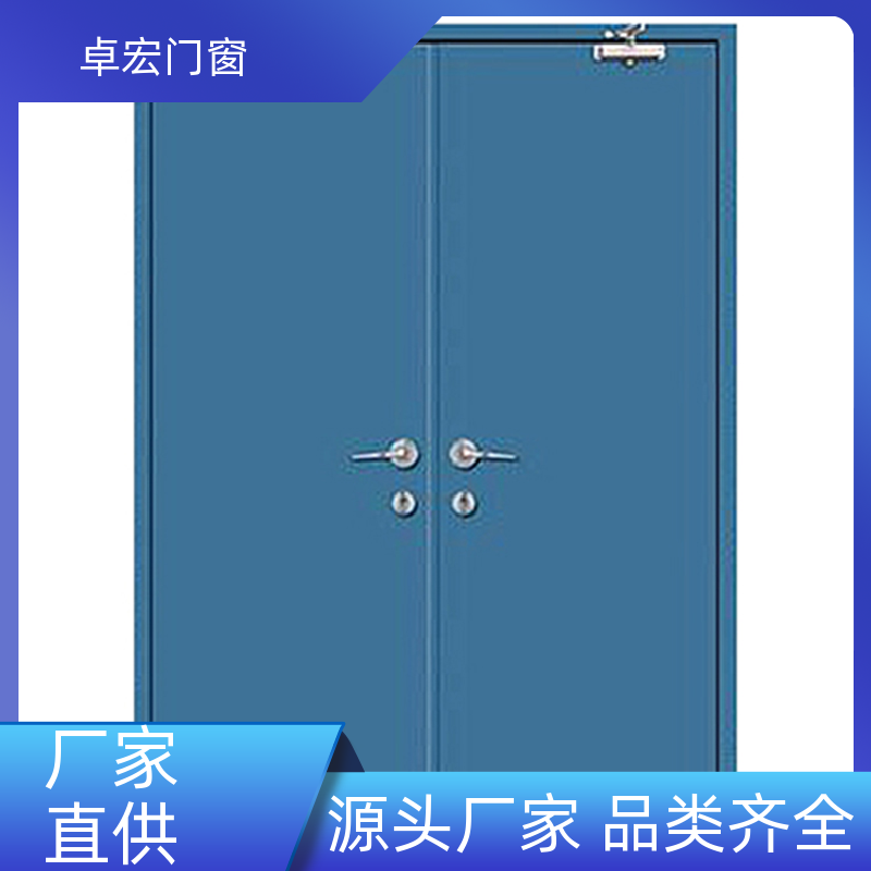 卓宏门窗公共场所乙级木质防火门隔音降噪按需定制源头厂家