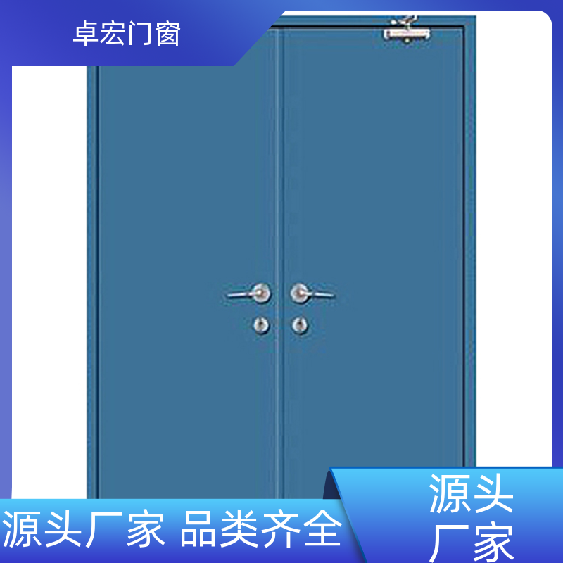 卓宏门窗304不锈钢丙级木质防火门隔火阻燃按需定制源头厂家