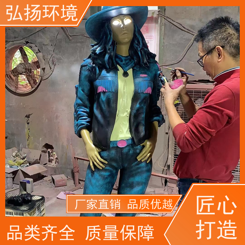 弘扬环境艺术 户外草坪 上门安装 农耕人物玻璃钢雕塑