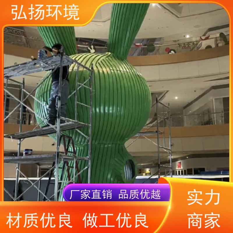 弘扬环境艺术 可接急单 玻璃钢牛雕塑定制 大型户外摆件