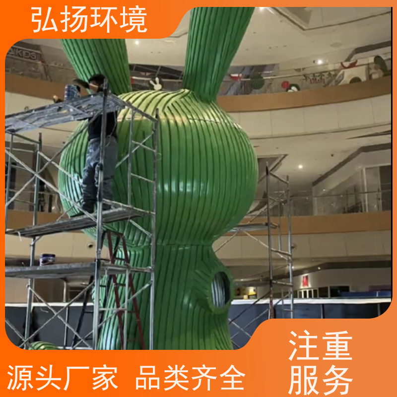 弘扬环境艺术 来图定制 玻璃钢人像雕塑 户外草坪