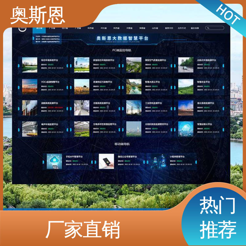 性能稳定 研发定制 网格化微型站平台 多场合应用 奥斯恩