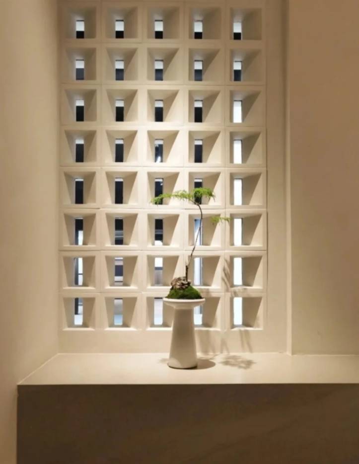 阁瑞石pu水泥构件轻质空心结构砖隔断背景墙大堂屏风