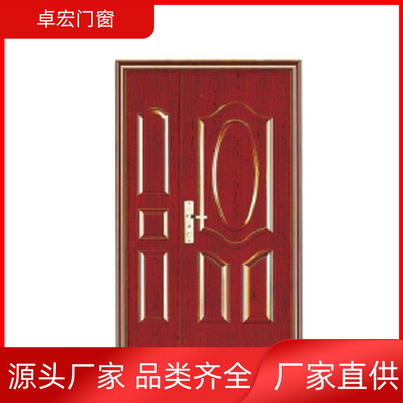 卓宏门窗承接工程木质防火门现货直发安全通道厂家供应