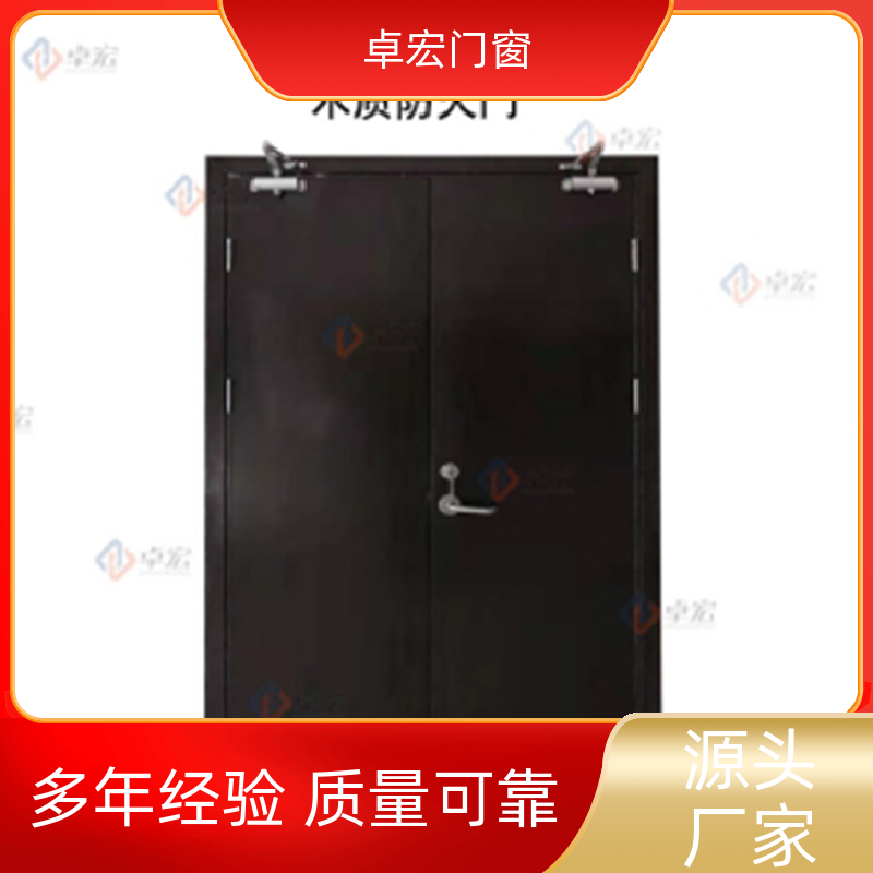 卓宏门窗304不锈钢防火双开门稳定耐用安全通道源头厂家