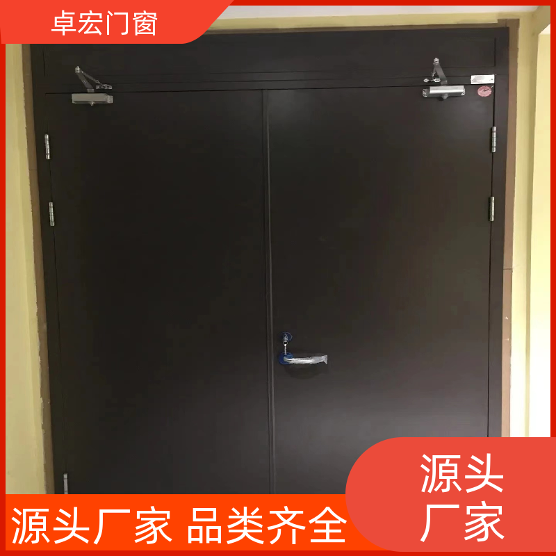 卓宏门窗安全工程甲乙丙级木质防火门隔音降噪消防通道门厂家供应