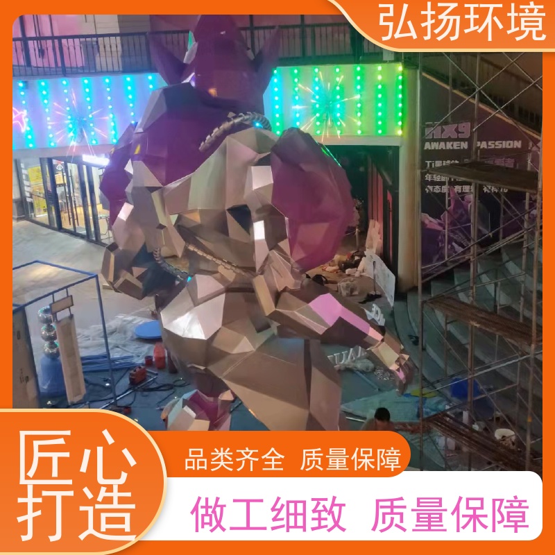 弘扬环境艺术 批发 当代人物玻璃钢雕塑 抽象喷漆