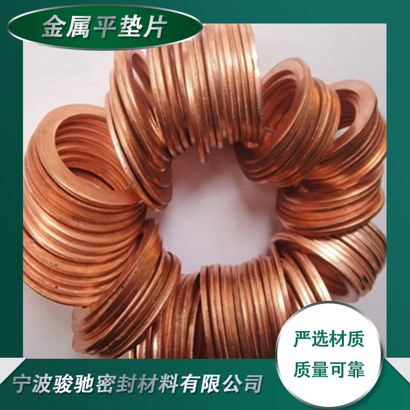骏驰密封材料 金属平垫片 薄板冲压或车削而成 回弹性好