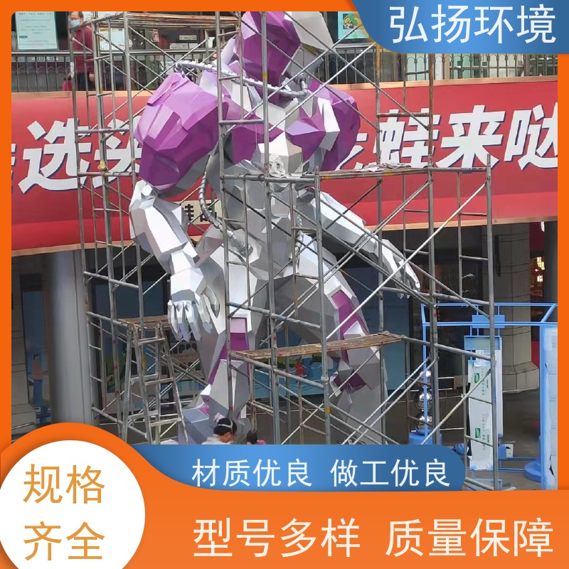 弘扬环境艺术 加工定制 玻璃钢士兵雕塑批发 大型户外摆件