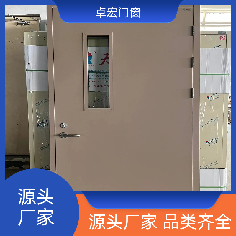 卓宏门窗公共场所乙级木质防火门隔火阻燃按需定制厂家供应
