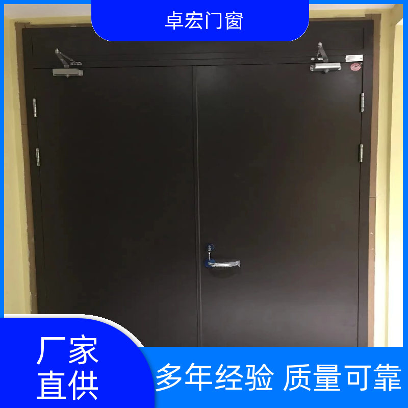 卓宏门窗承接工程丙级木质防火门隔火阻燃安全通道源头厂家