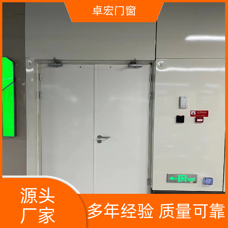 卓宏门窗乙级木质防火门隔热阻燃安全通道厂家供应