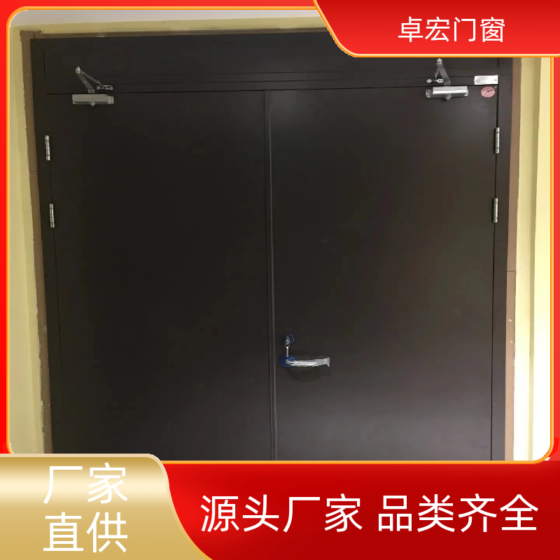 卓宏门窗公共场所乙级钢质防火门隔热阻燃消防通道门厂家供应