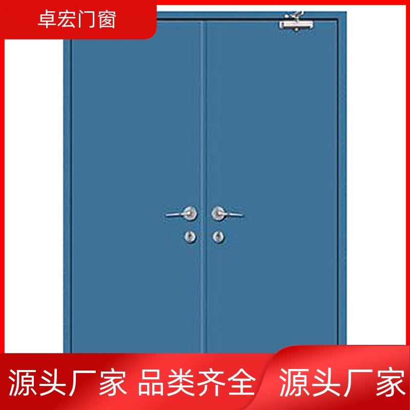 卓宏门窗公共场所乙级钢质防火门隔热阻燃严选材质源头厂家